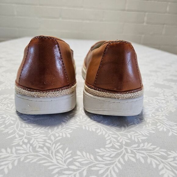 Trotters Accent Espadrille Slip On Size 10W Tan (Luggage Leather) - Picture 3 of 11